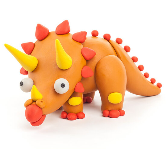 Hey Clay Hey Clay Modelliermasse Dinosaurier: Triceratops