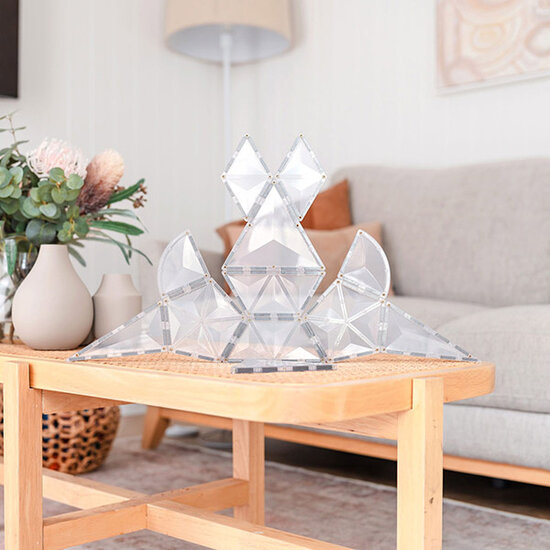 Connetix Tiles Connetix Tiles Clear Shape Expansion Pack 24 pc magneetblokken