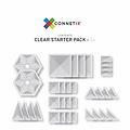 Connetix Tiles Connetix Tiles 34 Piece Clear Starter Pack magneetblokken