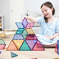 Connetix Tiles Blocs de construction magnétiques Connetix Tiles Pastel Shape Expansion Pack 48 pc