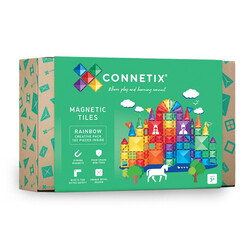 Blocs de construction magnétiques Connetix Tiles Rainbow Creative Pack 102 pc