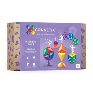 Blocs de construction magnétiques Connetix Tiles Rainbow Shape Expansion Pack 36 pc