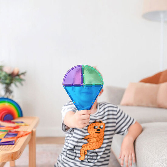 Connetix Tiles Connetix Tiles Rainbow Shape Expansion Pack 36 pc magnetic blocks