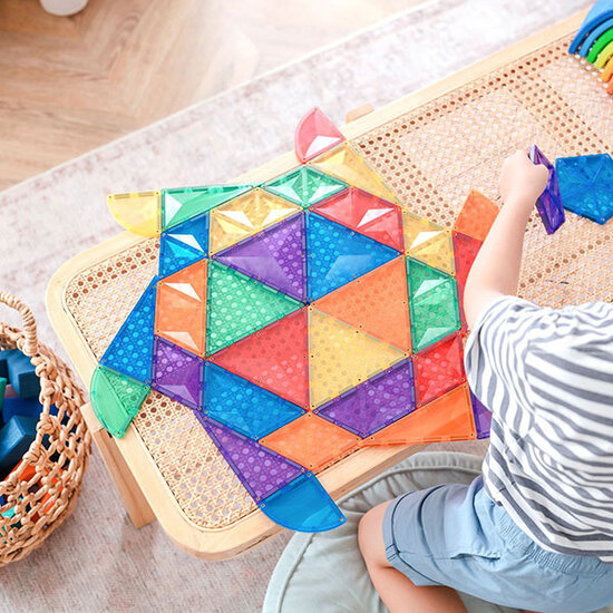 Connetix Tiles Connetix Tiles Rainbow Shape Expansion Pack 36 pc magnetic blocks