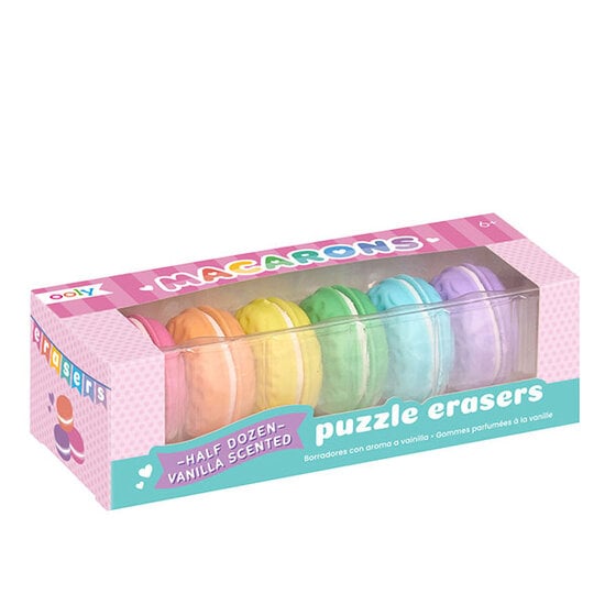 Ooly Ooly macarons scented erasers set of 6