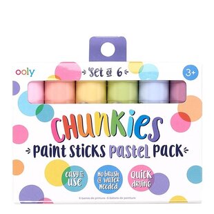Ooly Chunky paint sticks pastels 6 pieces