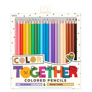 Crayons de couleur Ooly Color Together 24 pièces