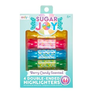 Ooly | Sugar Joy Berry Candy Geparfumeerde 4 Dubbelzijdige Markeerstiften