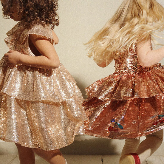 Konges Slojd Robe à sequins Starla Konges Slojd Gold Blush