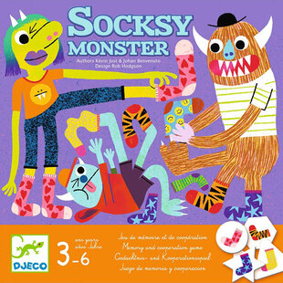 Djeco memorie en samenwerkingsspel Socksy Monster