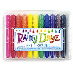 Crayons de fenêtre Ooly Rainy Dazy 12 pièces