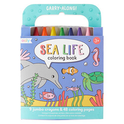 Livre de coloriage avec crayons Ooly La vie marine
