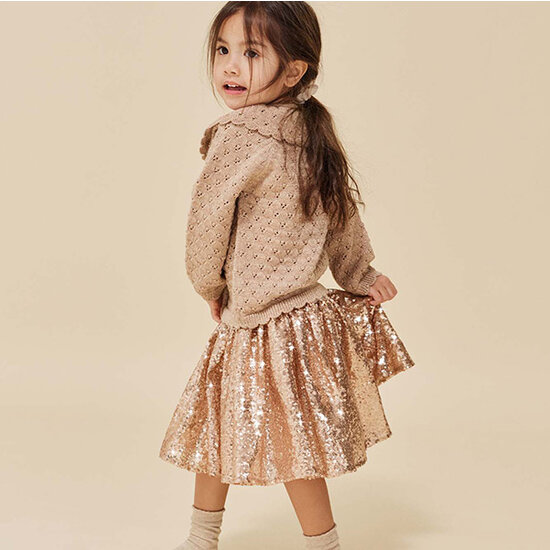 Konges Slojd Konges Slojd Starla-Rock mit Pailletten Gold Blush