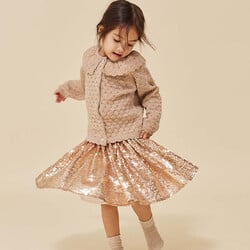 Konges Slojd Starla rok met pailletten Gold Blush