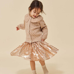 Konges Slojd Starla skirt with sequins Gold Blush