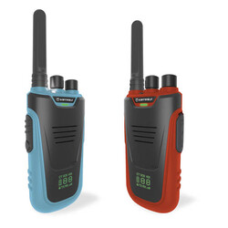 Kidywolf walkie talkie Kidytalk blue-red portofoon