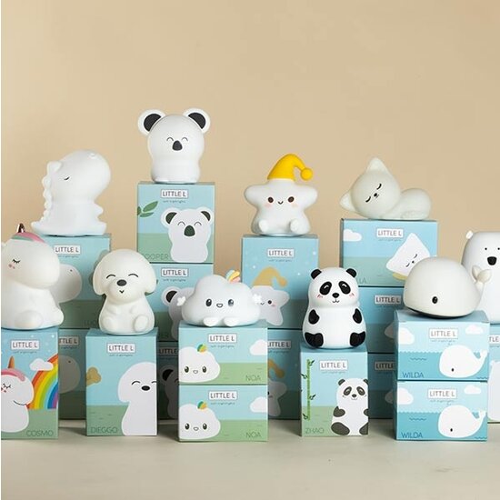 Little L Little L - Unicorn Nightlight Cosmo - White