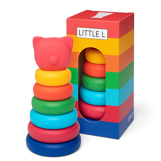 Little L Little L - Pig Stackable Tower - Vibrant Colors