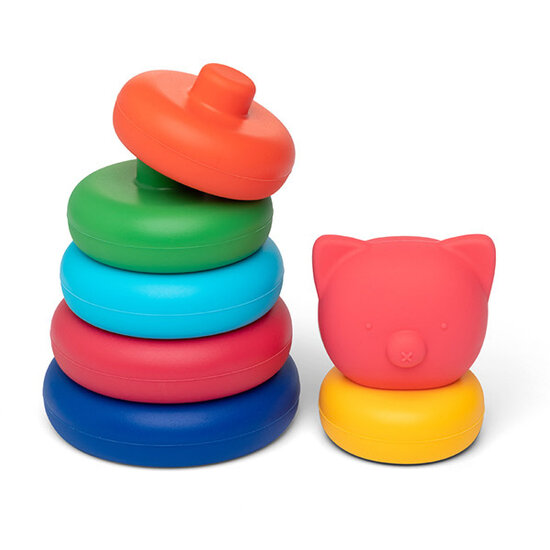 Little L Little L - Tour empilable Cochon - Couleurs vives