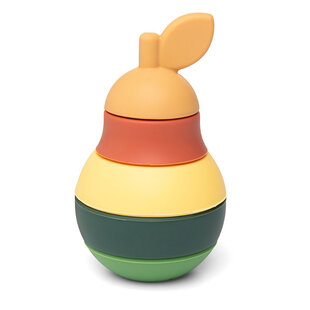 Little L - Pear Stackable Tower - Green and Orange