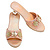 Souza Souza Clarisse salmon metallic heel slipper