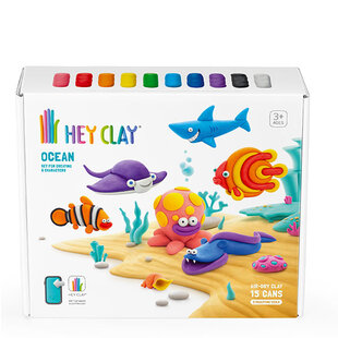 Hey Clay Modelliermasse Ozean 6 Charaktere