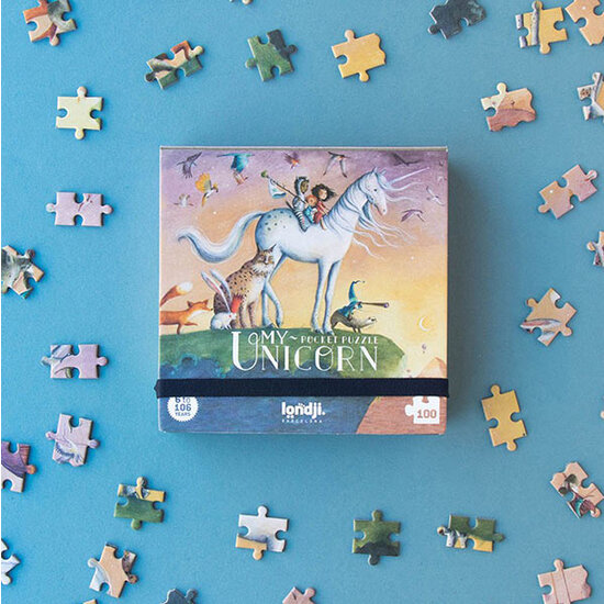 Londji Londji Pocket-Puzzle My unicorn 100-Teilig +6Jahre