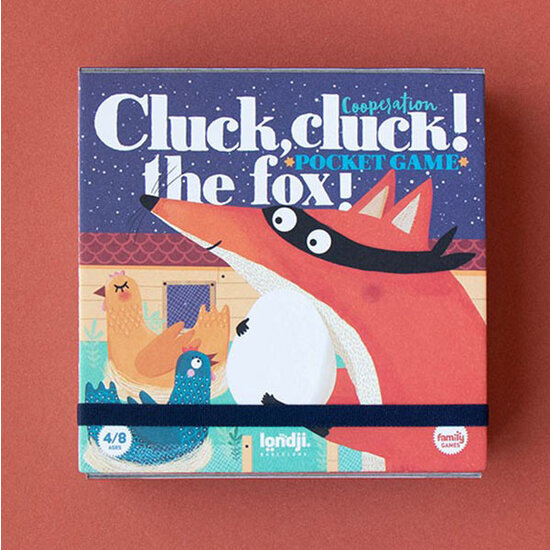 Londji Londji Cluck Cluck! The Fox! pocket bordspel +4jr