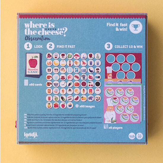 Londji Londji Where is the cheese - pocket memory game