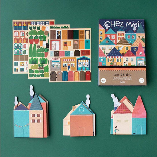 Londji Set créatif Londji Chez Moi stickers créatifs