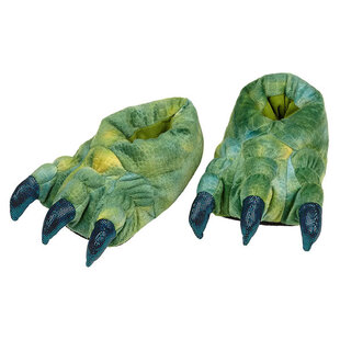 Souza Tyrannosaurus slippers green