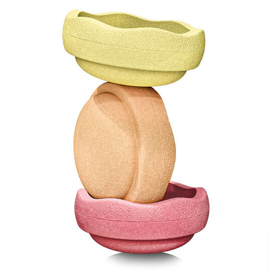 Stapelstein Stapelstein stapelstenen Warm Pastel 3 stuks