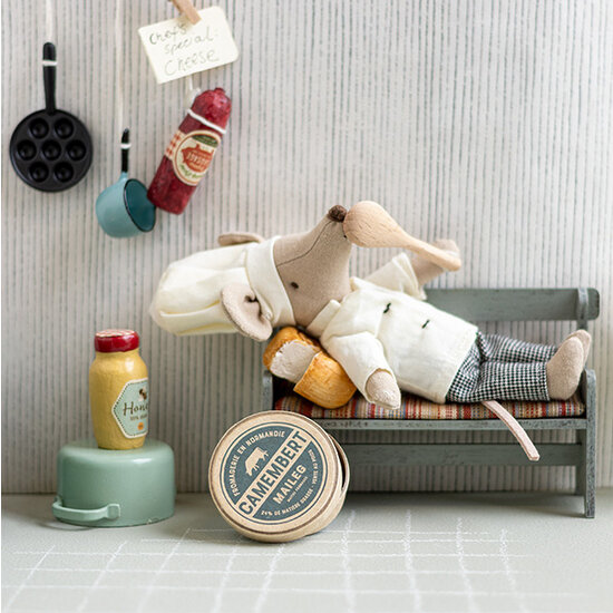 Maileg Banc en bois Mouse Maileg
