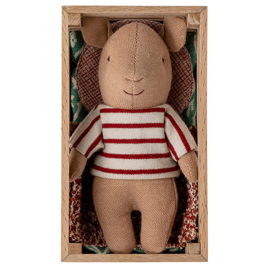 Maileg Maileg pig in crate baby girl