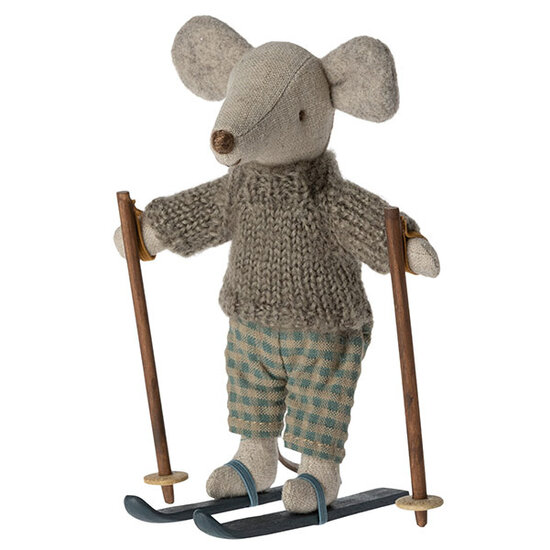 Maileg Maileg Winter Maus mit Skiset Großer Bruder