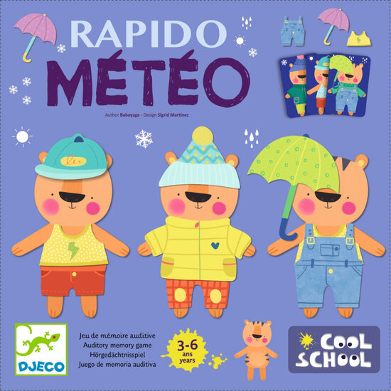 Djeco Jeu de mémoire Rapido Météo Djeco