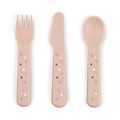 Done By Deer Done by Deer Foodie cutlery set (spoon/fork/knive) - Happy Dots Powder