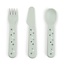 Done By Deer Done by Deer Foodie cutlery set - Happy Dots Green