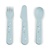 Done By Deer Done by Deer Foodie cutlery set (spoon/fork/knive)  - Happy Dots Blue