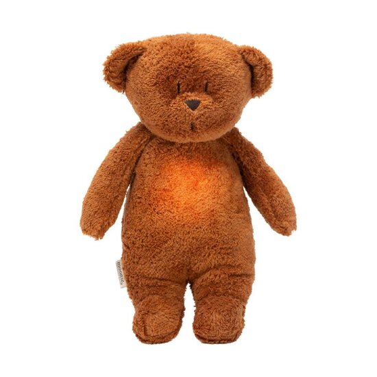 Moonie Moonie heartbeat bear with light Caramel natur