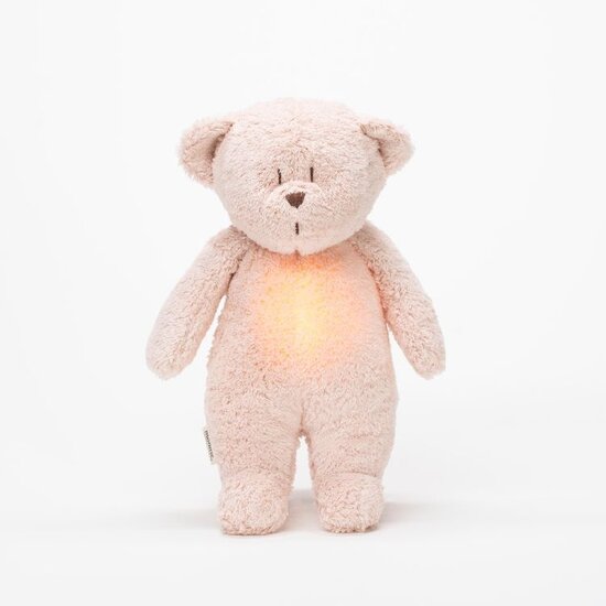 Moonie Moonie knuffel met licht en geluid beer Rose Natur