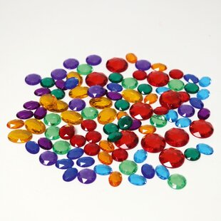 100 Small Acrilyc Glitter Stones