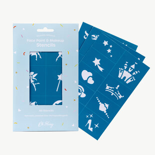 Oh Flossy Wiederverwendbare selbstklebende Gesichtsfarbe & Makeup-Schablonen