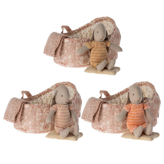 Maileg Maileg -Bunny in Carry cot