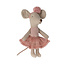 Maileg Maileg -Ballerina mouse, little sister - Rose