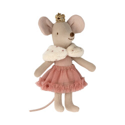 Maileg -Prinz Maus, kleine Schwester in Streichholzschachtel