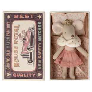 Maileg -Princess mouse, little sister in matchbox