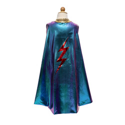 Great Pretenders - Blue Lightning Holographic Cape - Size 5-6