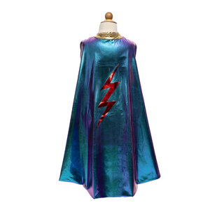 Great Pretenders - Blue Lightning Holographic Cape - Size 5-6