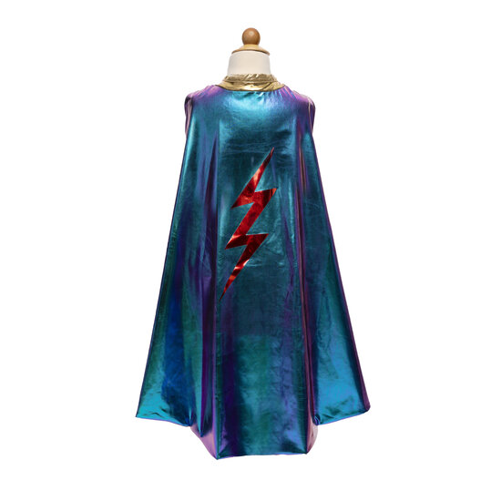 Great Pretenders Great Pretenders - Blue Lightning Holographic Cape - Size 5-6